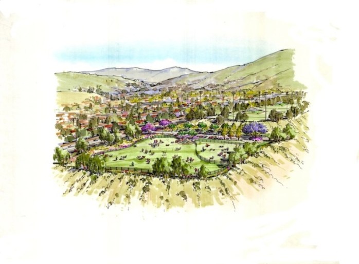 Mission Viejo dog park sketch